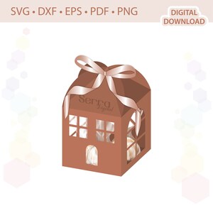 Housewarming partij gunst vak sjabloon .svg .dxf .eps .pdf .png