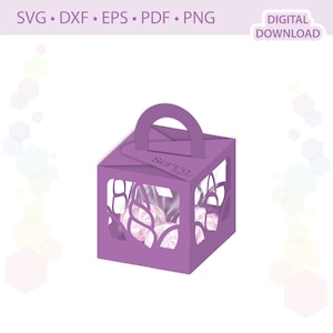 Unicorn Favor Box template .svg .dxf .eps .pdf .png