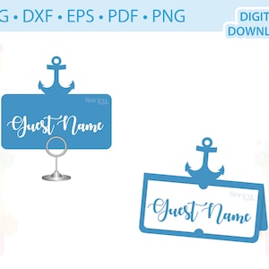 Plantilla de tarjeta de anclaje .svg .dxf .eps .pdf .png