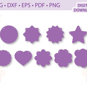 Pennant banner template .svg .dxf .eps .pdf .png