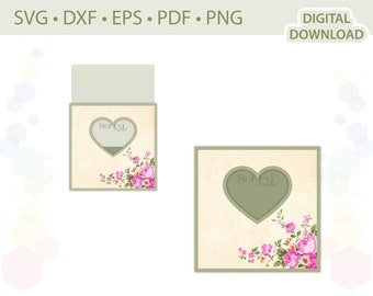 Square Invitation envelope template .svg .dxf .eps .pdf .png
