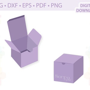 Quadrato Favor Box modello .svg .dxf .eps .pdf .png