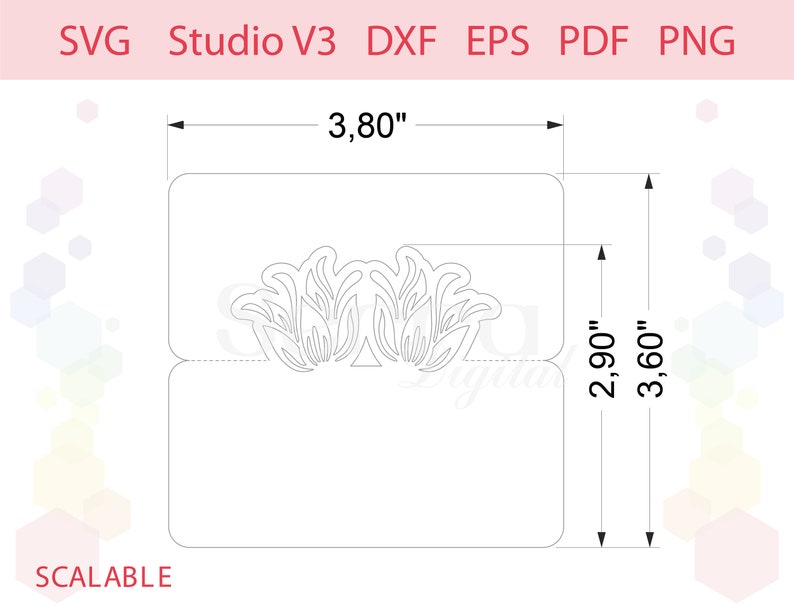 Download Flowers Place Card Wedding Place Card Cut File Svg Studio V3 Silhouette Eps Pdf Place Cards Invitations Announcements