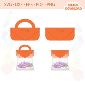 Treat bag topper templates .svg .dxf .eps .pdf .png