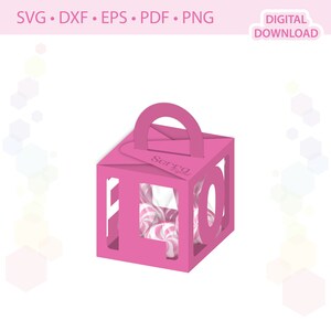 Love Wedding favor box template .svg .dxf .eps .pdf .png
