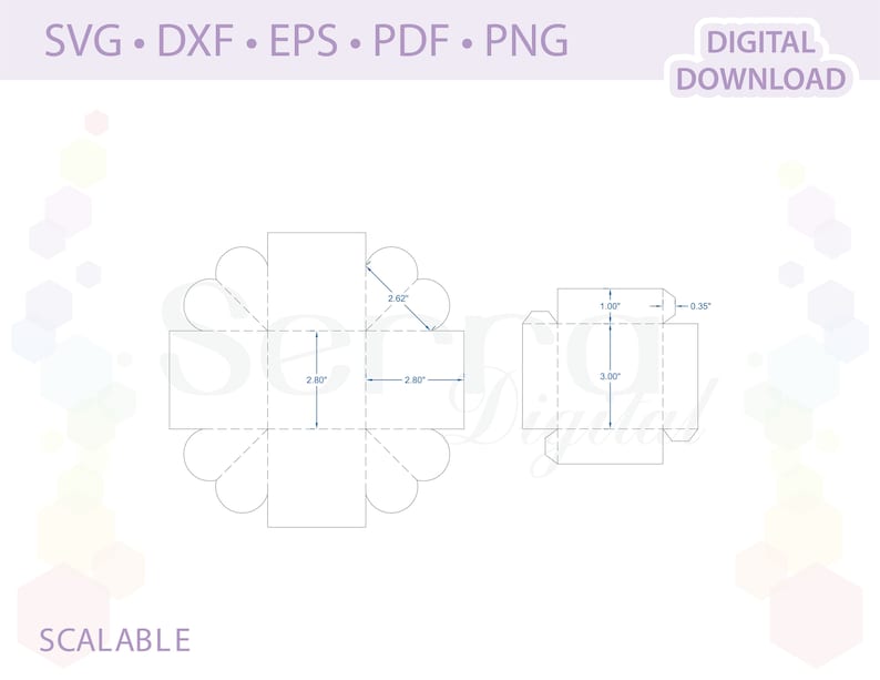 Download Square Explosion Box templates .svg .dxf .eps .pdf .png | Etsy