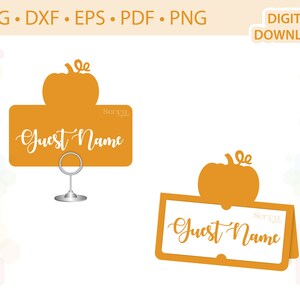 Kürbis PlatzKarten Vorlage .svg .dxf .eps .pdf .png