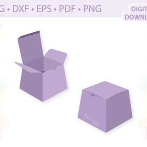 Favor Box Gift Box template .svg .dxf .eps .pdf .png