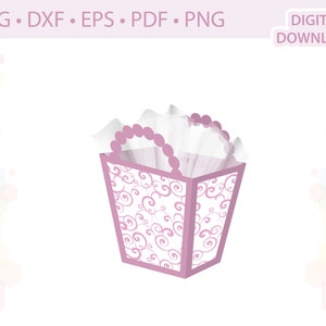Gift bag Gift box template .svg .dxf .eps .pdf .png