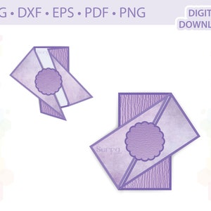 Twist Gate-Fold Card modello .svg .dxf .eps .pdf .png