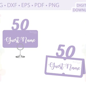 50e verjaardag plaatskaart, 50e verjaardag plaatskaart, vijftigste verjaardag plaatskaart, vijftig naam kaartsjabloon .svg .dxf .eps .pdf .png