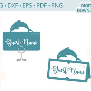 Delfin Platz Karte Vorlage .svg .dxf .eps .pdf .png
