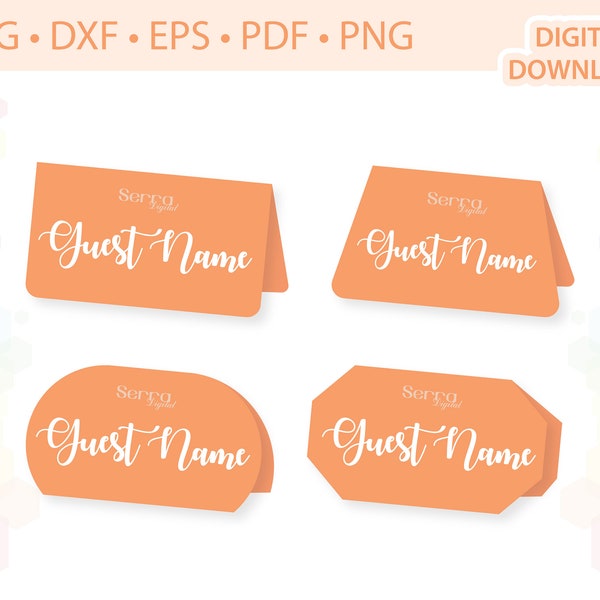Basic Place card templates .svg .dxf .eps .pdf .png