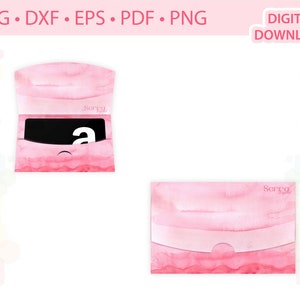 Mini Gift card envelope template .svg .dxf .eps .pdf .png