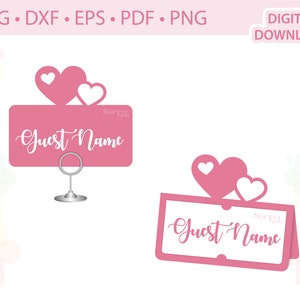 Corazones Coloque la plantilla de tarjeta .svg .dxf .eps .pdf .png
