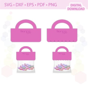 Treat bag topper templates .svg .dxf .eps .pdf .png