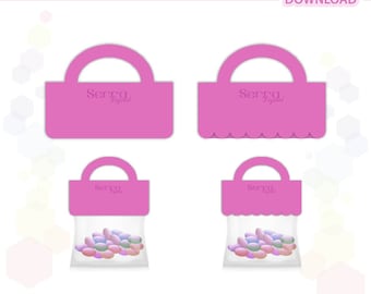 Treat bag topper templates .svg .dxf .eps .pdf .png