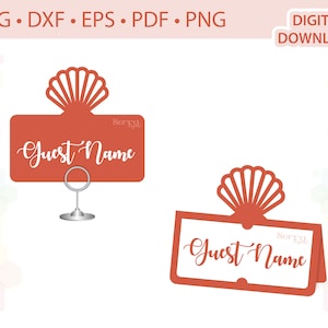 Modelo de cartão Seashell Place .svg .dxf .eps .pdf .png