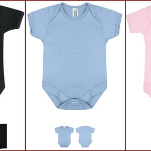 Plain Baby Grows Baby Bodysuit 3 Pack #2