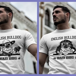 English Bulldog T-shirt Bad Dog