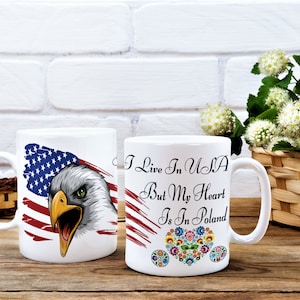 America Mug - America Gifts-America Themed Gift-America-Poland