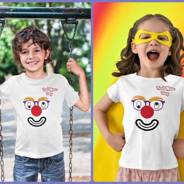 Red Nose Day 2023 Comic Relief Boys Girls Kids T-Shirts