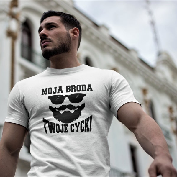 Polish Polska Koszulka T-shirt Mens Broda