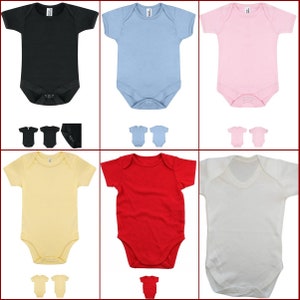 Plain Baby Grows Baby Bodysuit 3 Pack image 1