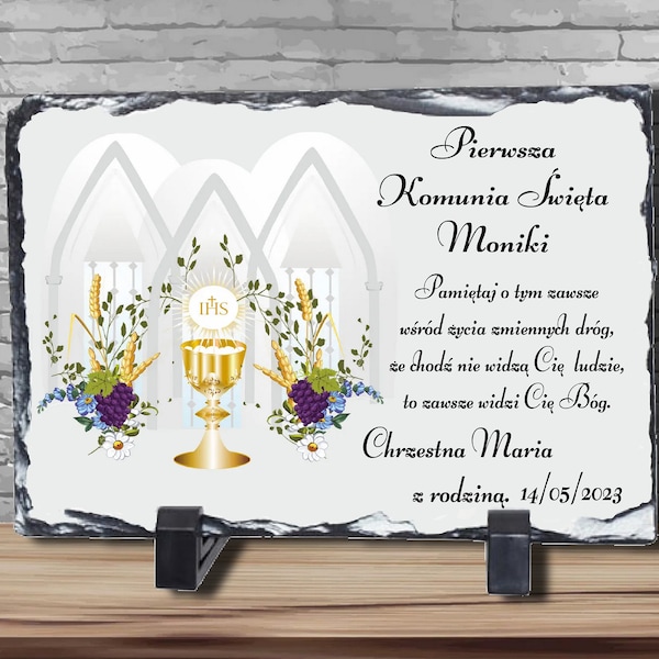 Pamiatka Pierwszej Komunii Swietej/ personalised First Holy Communion