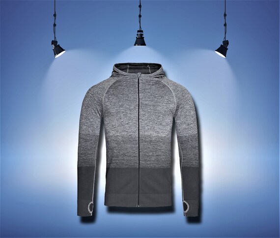 Active Sports Seamless Raglan Jacket Mens Gym Running - Etsy
