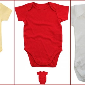 Plain Baby Grows Baby Bodysuit 3 Pack #1