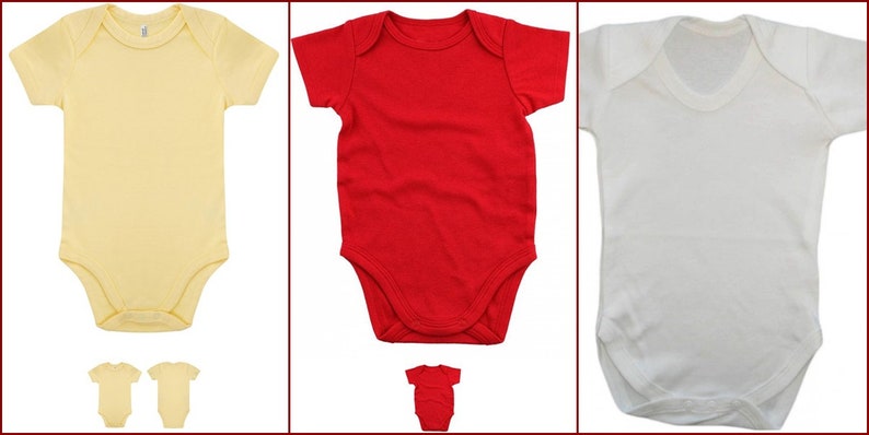 Plain Baby Grows Baby Bodysuit 3 Pack #1