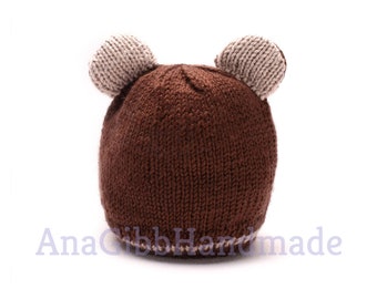 Bear Hat and Booties Set