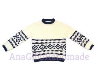 Argyle Jumper 100% wool