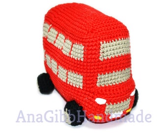 London Double Decker Knitted Bus