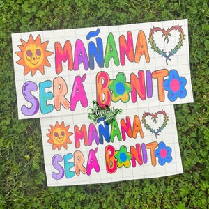 Mañana Será Bonito Car Decal | Mañana Será Más Bonito | Karol G | Bichota | Stickers | Vinyl Decals