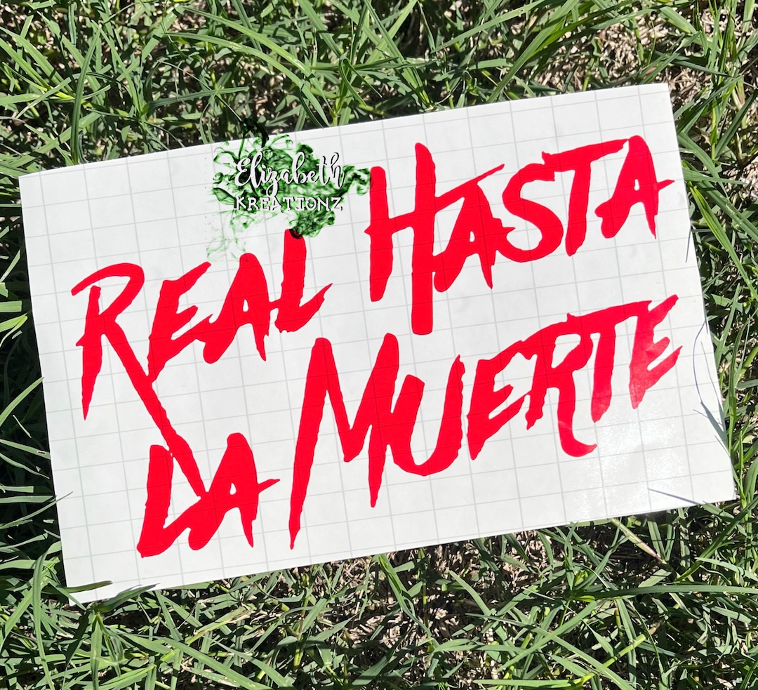 RHLM Car Decal | Real Hasta La Muerte Decal | Anuel AA | Brrr - Etsy