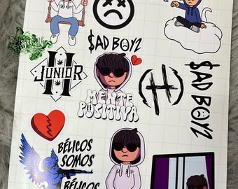 Junior H Sticker Sheet | Junior H | Sad Boyz 4Life | Sad Girlz 4Life | Stickers | Decals