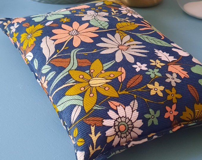 Featured listing image: Dry hot water bottle with organic rice grains hot or cold compress ideal relief from chronic pain endometriosis fibromyalgia