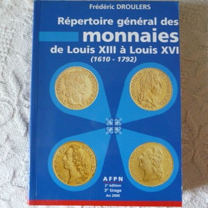 Rare General Directory of Coins from Louis 13 to Louis 16, collection, gift