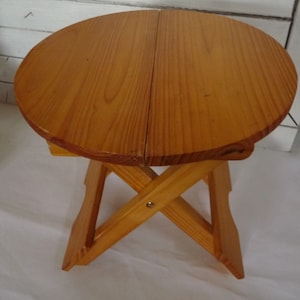 Small folding stool, footrest, camping, plant support, vintage