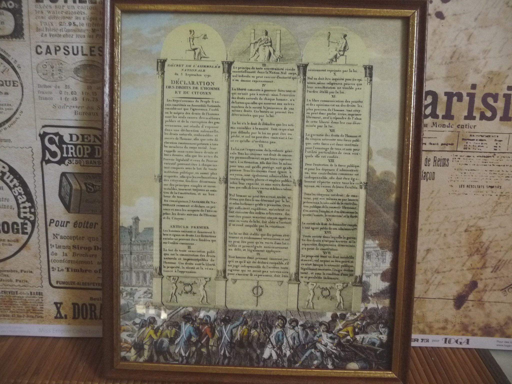 of human declaration rights rights year history of page, human French history manuscript 1791, France, rights of human declaration history manuscript France, history of 1791, French rights human year page,