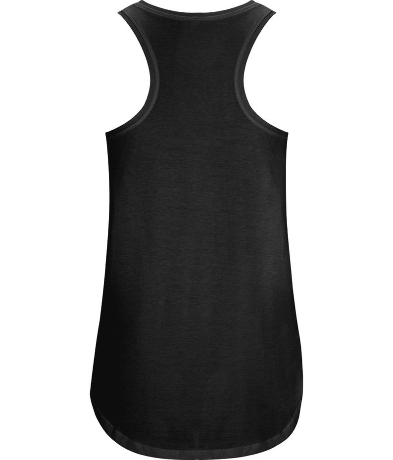 Lift heavy things women/'s weight lifting top Organic cotton black racerback vest printed with vegan ink Ethical active wear.