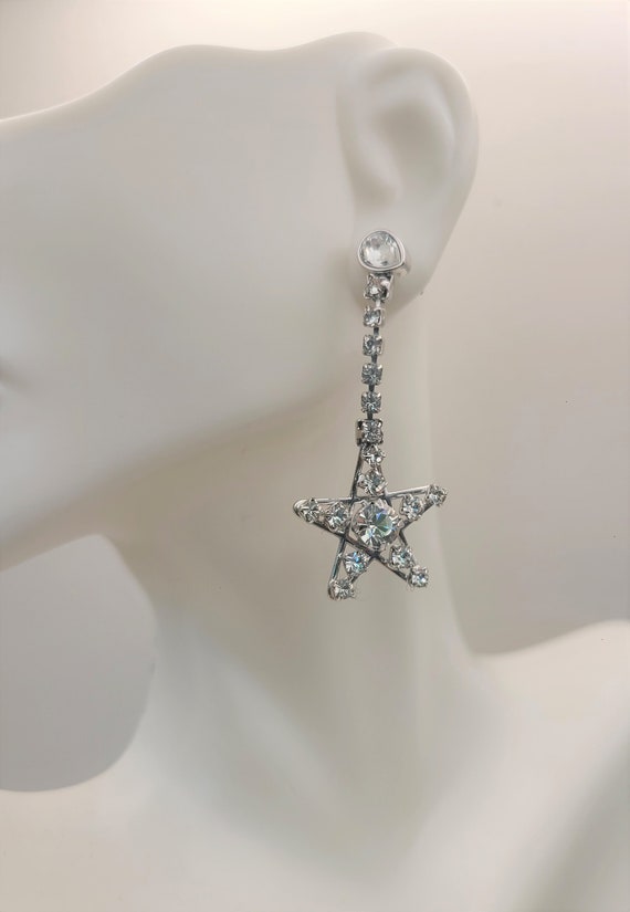 Swarovski Crystal Star Drop Earrings