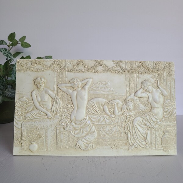 Summer Night Plaque Roman Greek Style Resin