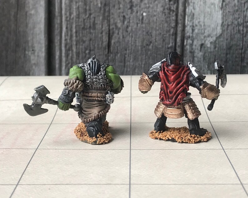 Orc Wizkids hand-painted resin miniature for tabletop games | Etsy