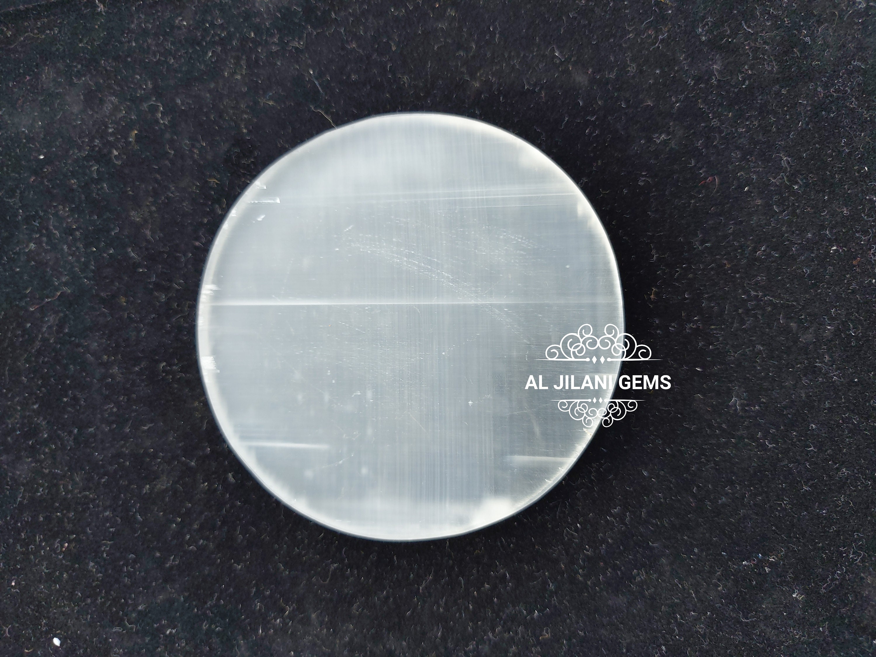 セレナイトチャージングディスク：研磨クリスタルクレンジングプレート