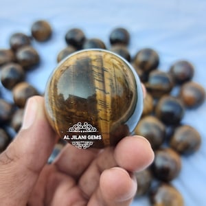 Tiger Eye Gemstone Ball ,Tiger's Eye Crystal Sphere Ball ,Tigers Eye Crystal Ball, Healing Crystal Ball