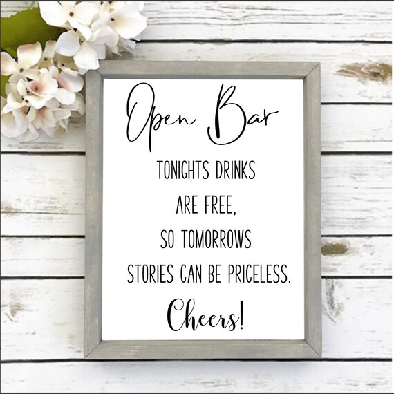 Free Free 76 Wedding Bar Sign Svg SVG PNG EPS DXF File
