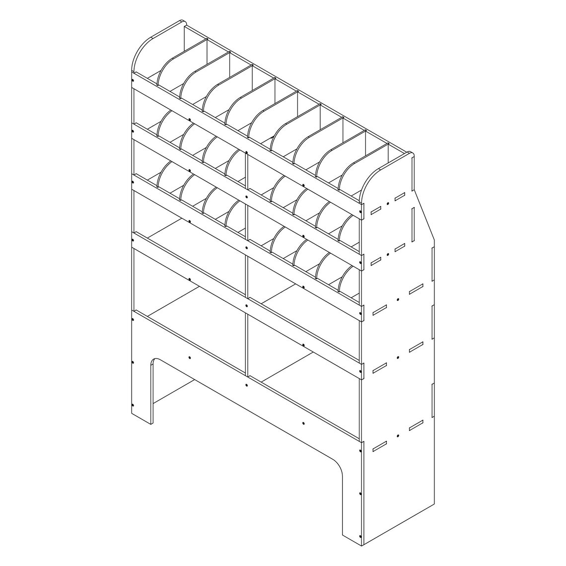 Simplates For Racking Tall Van Racking Templates Files for CNC Router, Dxf & Svg - Etsy